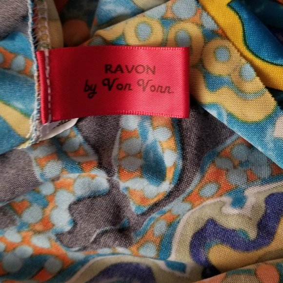 Ravon Infinity Knee Length Dress by Von Vonni One Size Multi-Print Many Styles - Picture 6 of 9